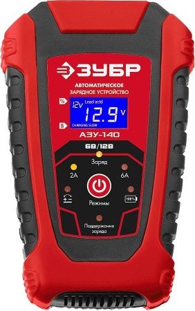 ЗУБР АЗУ-140 автоматическое зарядное устройство: 6/12 В, 6А. по цене 2 780 руб. купить в Воронеже.