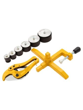 Аппарат для сварки пластиковых труб DWP-1500, 1500 Вт, 260-300 град, комплект насадок, 20-63 мм Denzel по цене 4 030 руб. купить в Воронеже.