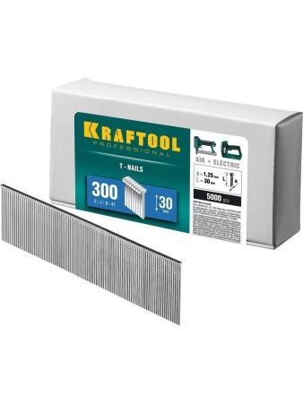 KRAFTOOL тип 18GA (47/300/F) 30 мм, 5000 шт, гвозди для нейлера (31785-30)