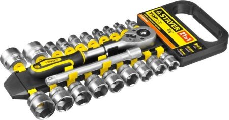 STAYER RSS 21M набор торцовых головок 21 предм. по цене 2 530 руб. купить в Воронеже.