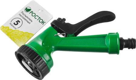 РОСТОК ПР-5, 5 режимов, курок сзади, пистолет поливочный пластиковый по цене 244 руб. купить в Воронеже.