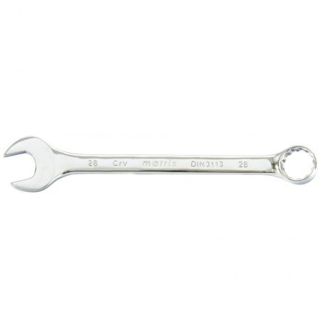 Ключ комбинированный, 28 мм, CrV, полированный хром Matrix по цене 611 руб. купить в Воронеже.