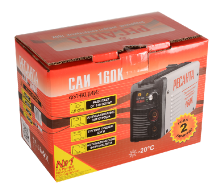 Сварочный аппарат инверторный Ресанта САИ 160К (компакт) по цене 4 177 руб. купить в Воронеже.