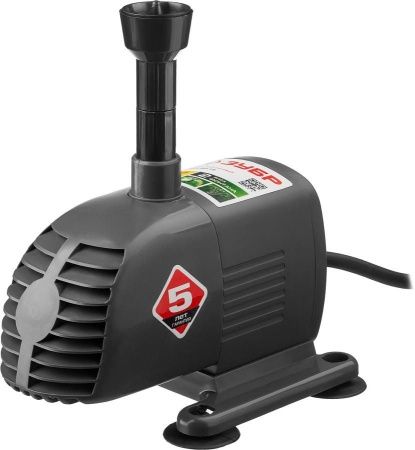Насос фонтанный, ЗУБР ЗНФЧ-20-1.6, для чистой воды, напор 1,6 м, насадки: колокольчик, каскад, 28 Вт, 20 л/мин по цене 2 770 руб. купить в Воронеже.