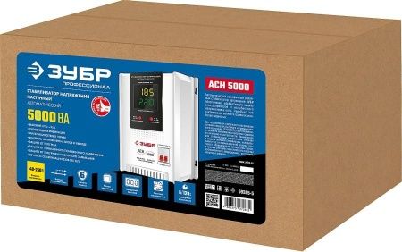 ЗУБР АСН 5000 профессиональный стабилизатор напряжения навесной 5000 ВА, 140-260 В, 8% по цене 16 090 руб. купить в Воронеже.
