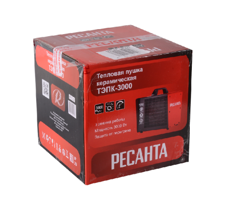 Электрическая тепловая пушка РЕСАНТА ТЭПК-3000 по цене 2 590 руб. купить в Воронеже.