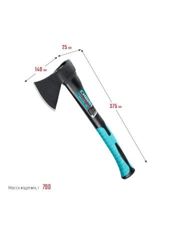 СИБИН Фибергласс, 600/880 г, 380 мм, кованый топор (2080-06) по цене 770 руб. купить в Воронеже.