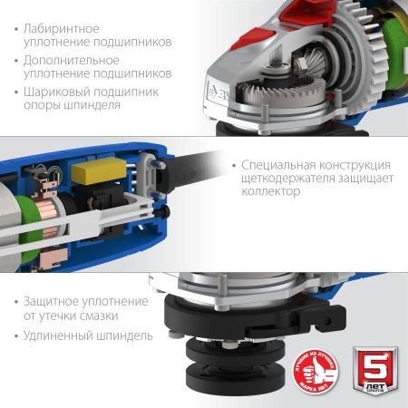 ЗУБР УШМ 115 мм, 750 Вт, компакт, серия Профессионал по цене 3 720 руб. купить в Воронеже.