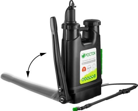 РОСТОК RK-11 опрыскиватель 11 л, ранцевый, с телескопическим удлинителем по цене 2 470 руб. купить в Воронеже.