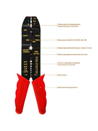 MIRAX 0.75 - 6 мм2, многофункциональный стриппер (22692)