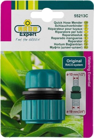 RACO ORIGINAL 1/2″ x 3/4″, муфта ремонтная, для шланга по цене 272 руб. купить в Воронеже.