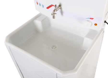 Умывальник дачный с подогревом "Люкс" ВИХРЬ, пластик, белый по цене 5 090 руб. купить в Воронеже.