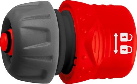 GRINDA GF-34, 3/4″, соединитель быстросъёмный для шланга, с автостопом, с запирающим механизмом