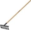 GRINDA 10 витых зубьев, 320х95х1300 мм, грабли садовые, с деревянным черенком