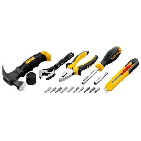 STAYER Master-17 универсальный набор инструмента для дома 17 предм. по цене 1 710 руб. купить в Воронеже.