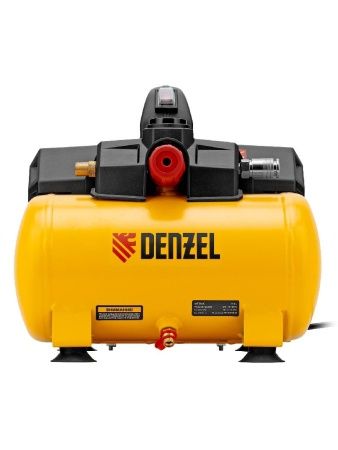 Компрессор  DLS750/6 безмасляный малошумный 750 Вт, 140 л/мин,ресивер 6 л Denzel по цене 18 270 руб. купить в Воронеже.