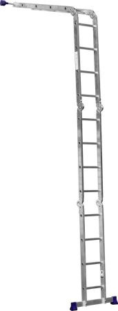 Четырехсекционная лестница-трансформер СИБИН, алюминиевая, 4x4 ступени, ЛТ-44 по цене 15 770 руб. купить в Воронеже.