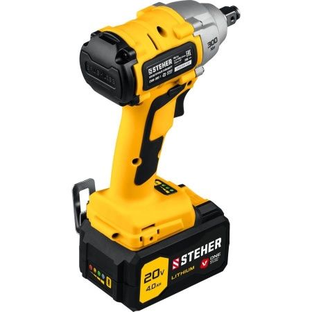 STEHER 20В бесщёточный гайковерт, 1 АКБ (4Ач), в кейсе. CWB-300-1 по цене 10 910 руб. купить в Воронеже.