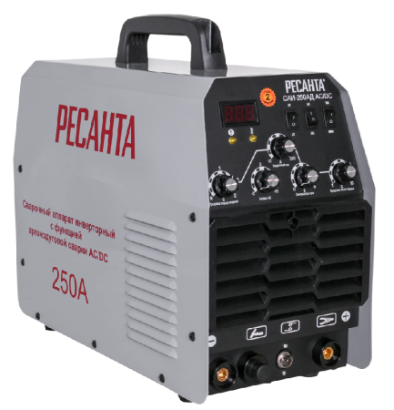 Сварочный аппарат инверторный Ресанта САИ-250 АД AC/DC по цене 59 190 руб. купить в Воронеже.