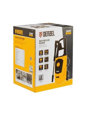Моечная машина высокого давления R-170, 2000 Вт, 170 бар, 360 л/ч, колесная Denzel по цене 11 700 руб. купить в Воронеже.