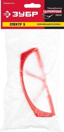 ЗУБР СПЕКТР 5, открытого типа, прозрачные, моностекло с дополнительной боковой защитой, защитные очки (110328) по цене 146 руб. купить в Воронеже.