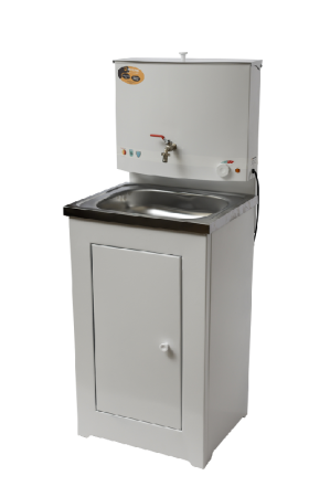 Умывальник дачный с подогревом "Люкс" ВИХРЬ, нержавейка, белый по цене 6 290 руб. купить в Воронеже.
