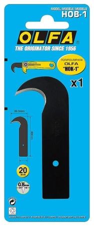 Лезвие-крюк OLFA для ножа OLFA-HOK-1, 90х20х39,5х0,8мм по цене 1 150 руб. купить в Воронеже.
