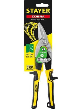 STAYER Cobra, 250 мм, правые ножницы по металлу (23055-R) по цене 750 руб. купить в Воронеже. STAYER Cobra, 250 мм, правые ножницы по металлу (23055-R) по цене 750 руб. купить в Воронеже.