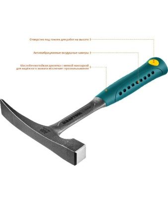 KRAFTOOL Thor, 600 г, цельнокованый молоток каменщика (20191) по цене 3 120 руб. купить в Воронеже.
