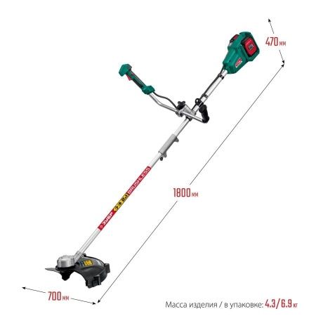 ЗУБР 36В бесщеточный триммер, 2х18В АКБ (2Ач) . ТАБ-365-22 по цене 15 890 руб. купить в Воронеже.