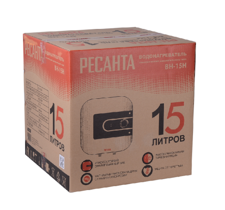 Водонагреватель накопительный ВН-15Н Ресанта по цене 8 690 руб. купить в Воронеже.