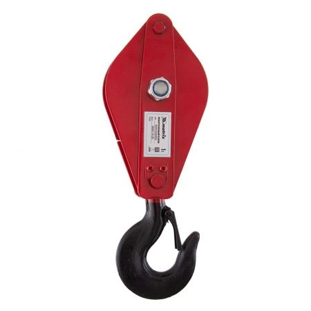 Блок монтажный с крюком, 1 т Matrix по цене 2 580 руб. купить в Воронеже.