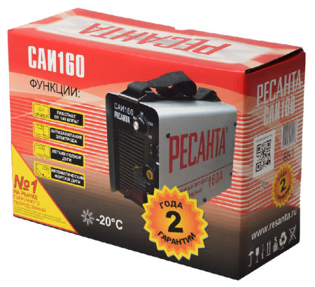 Сварочный аппарат инверторный Ресанта САИ 160 по цене 5 490 руб. купить в Воронеже.