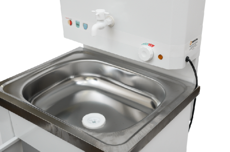 Умывальник дачный "Комфорт" ВИХРЬ с подогревом, нержавейка, белый по цене 6 090 руб. купить в Воронеже.