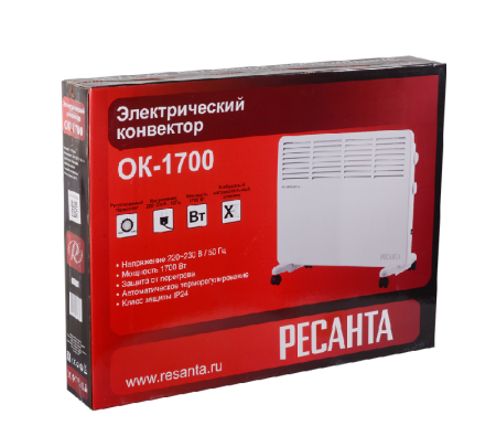 Конвектор РЕСАНТА ОК-1700 по цене 3 790 руб. купить в Воронеже.