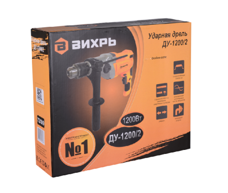 Дрель ударная ДУ-1200/2 Вихрь двухскоростная по цене 6 290 руб. купить в Воронеже.