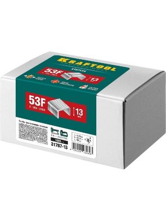 KRAFTOOL тип 20GA (53F/D/056) 13 мм, 5000 шт, скобы для степлера (31787-13) по цене 1 090 руб. купить в Воронеже. KRAFTOOL тип 20GA (53F/D/056) 13 мм, 5000 шт, скобы для степлера (31787-13) по цене 1 090 руб. купить в Воронеже.