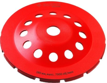 ЗУБР d 180 мм, двухрядная алмазная шлифовальная чашка (33376-180) по цене 2 300 руб. купить в Воронеже.