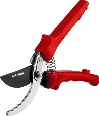 G-31 Секатор с пластиковыми рукоятками, плоскостной, 200мм, GRINDA по цене 630 руб. купить в Воронеже.