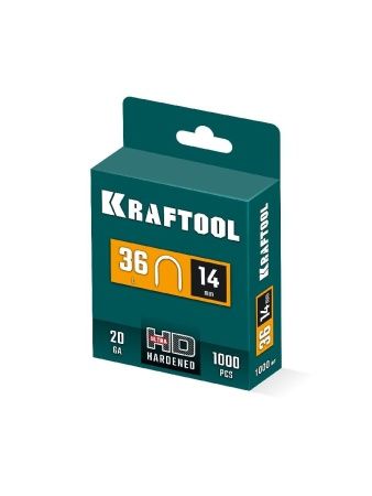 KRAFTOOL тип 36 (L) 14 мм, 1000 мм, калибр 20GA, скобы кабельные для степлера (31636-14) по цене 490 руб. купить в Воронеже. KRAFTOOL тип 36 (L) 14 мм, 1000 мм, калибр 20GA, скобы кабельные для степлера (31636-14) по цене 490 руб. купить в Воронеже.