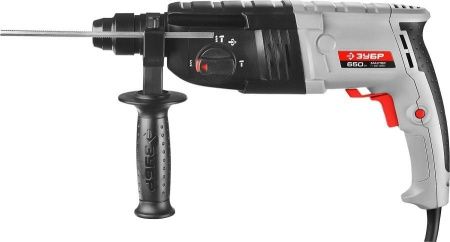 Перфоратор SDS-plus, ЗУБР П-22-650, реверс, горизонтальный, 2.3 Дж, 0-870 об/мин, 0-4850 уд/мин, 650 Вт, кейс по цене  купить в Воронеже.