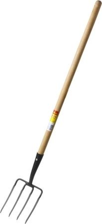 GRINDA 180х220х1300 мм, вилы садовые кованые, четырёхрогие, с деревянным черенком по цене 1 120 руб. купить в Воронеже.