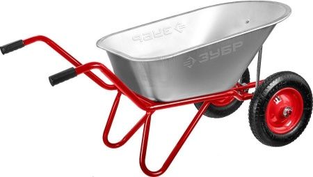 Садово-строительная двухколесная тачка ЗУБР Т-21 90 л 180 кг по цене 5 170 руб. купить в Воронеже.