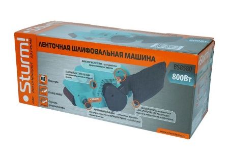 Ленточная шлифовальная машина Sturm! BS8580 по цене 5 240 руб. купить в Воронеже.
