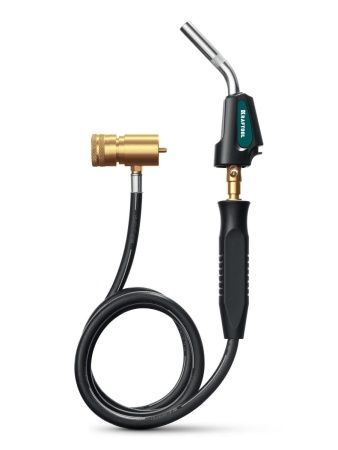 KRAFTOOL KS-8000, со шлангом 1.4м с пьезоподжигом на баллон турбо нагрев + 30% 2000°C, Газовая горелка Blue Fire (55512)