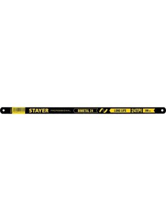 STAYER Bimetal-24, 24 TPI, 300 мм, 1 шт, биметаллическое полотно по металлу, Professional (15932-24-1)