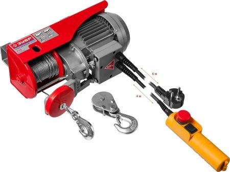 Тельфер, ЗУБР ЗЭТ-250, 250/125 кг, 500 Вт по цене 12 860 руб. купить в Воронеже.
