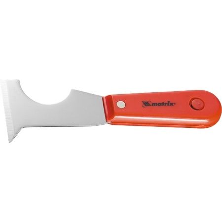 Шпатель-скребок стальной, пластмассовая ручка Matrix по цене 143 руб. купить в Воронеже.