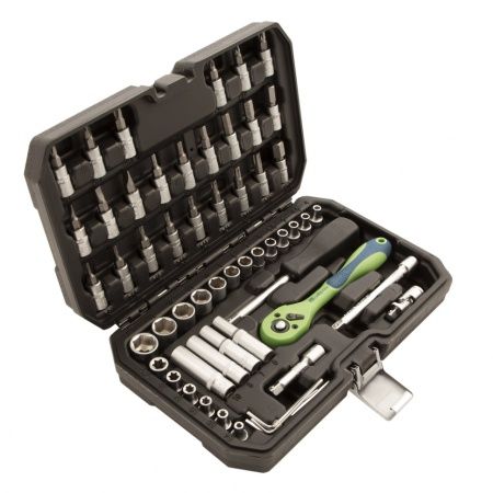 Набор инструментов 56 предметов, CrV, 1/4" Сибртех по цене 2 483 руб. купить в Воронеже.