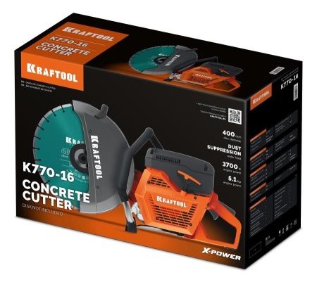 KRAFTOOL 3700 Вт, 400 мм, без диска, бензорез по бетону (бетонорез) (K770-16) по цене 66 070 руб. купить в Воронеже.